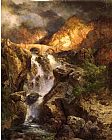Thomas Moran Cascading Water painting